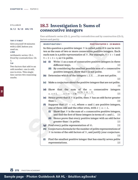 Sample page from Volume 2: Paper 3 chapter: Investigation 1 (Vol. 2, Ch 18)
